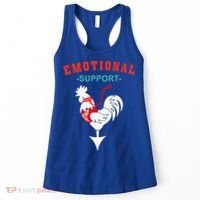 Emotional Support Rooster Funny  Women's Tank Top thumb 0