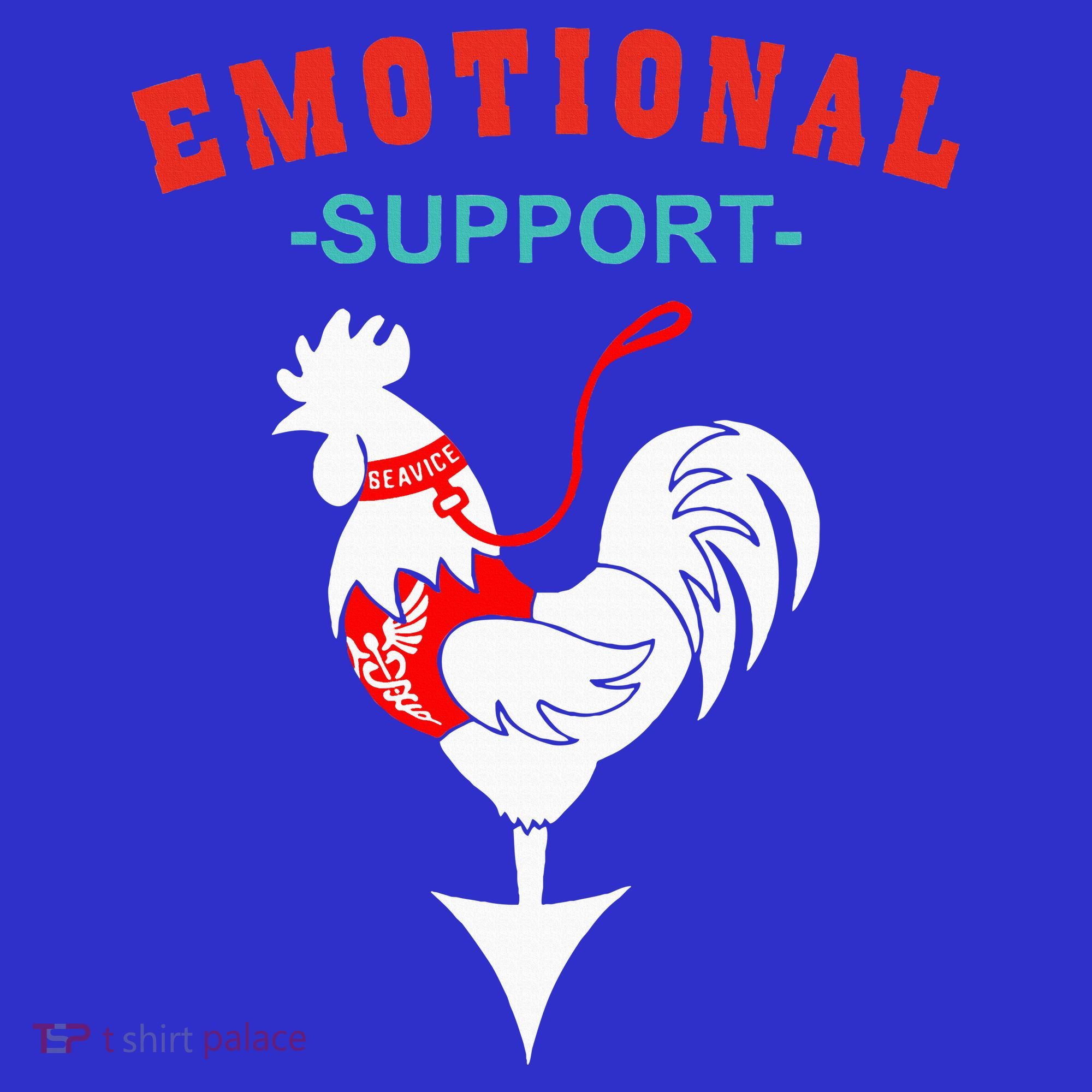 Emotional Support Rooster Funny  Women's Tank Top