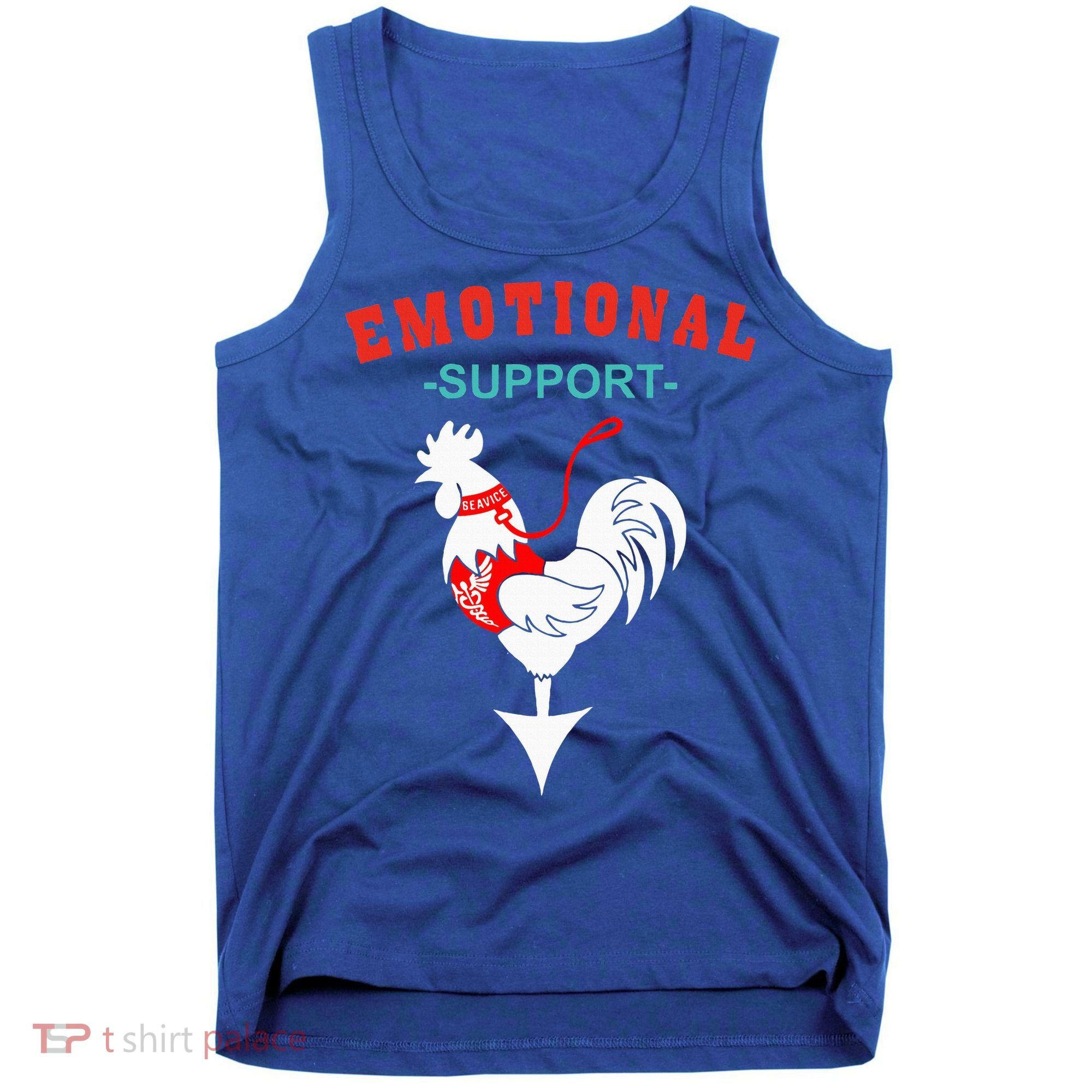 Emotional Support Rooster Funny  Tank Top