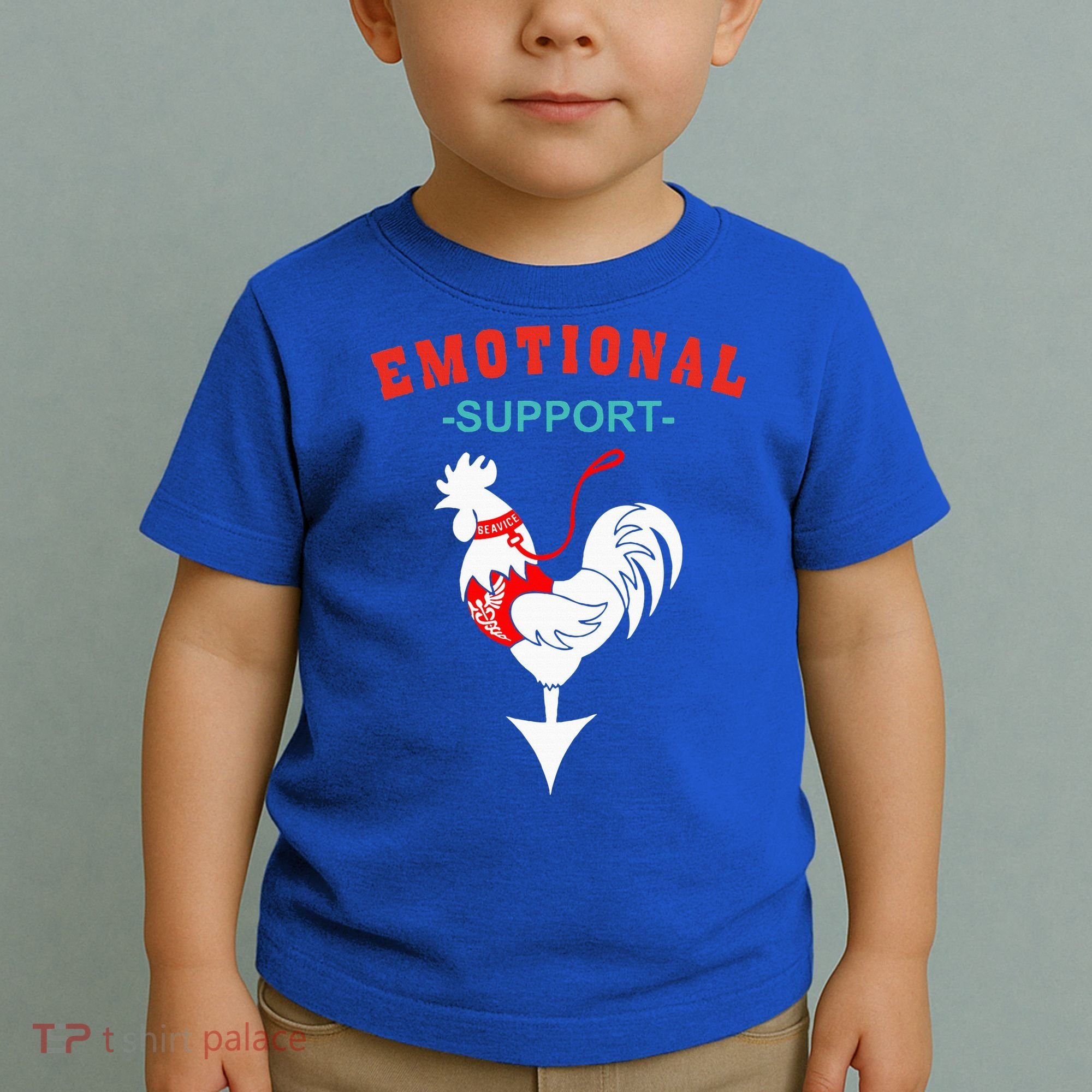 Emotional Support Rooster Funny  Toddler T-Shirt