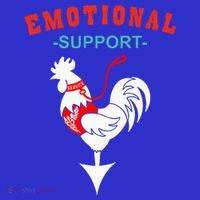 Emotional Support Rooster Funny  Kids Long Sleeve Shirt thumb 2