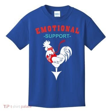 Emotional Support Rooster Funny  Kids T-Shirt