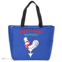 Emotional Support Rooster Funny  Tote Bag thumb 0