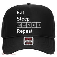 Eat Sleep Research Repeat Funny Science Chemistry Nerd Gift Hat thumb 0
