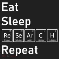 Eat Sleep Research Repeat Funny Science Chemistry Nerd Gift Hat thumb 2