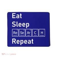 Eat Sleep Research Repeat Funny Science Chemistry Nerd Gift Mousepad thumb 0