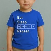 Eat Sleep Research Repeat Funny Science Chemistry Nerd Gift Toddler T-Shirt thumb 2