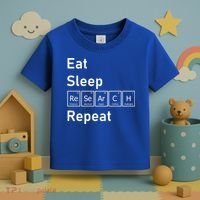 Eat Sleep Research Repeat Funny Science Chemistry Nerd Gift Toddler T-Shirt thumb 3
