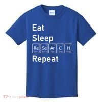 Eat Sleep Research Repeat Funny Science Chemistry Nerd Gift Kids T-Shirt thumb 0