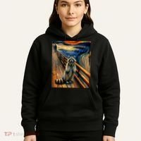 Expressionist Scream Raccoon Lovers | Artistic Raccoon Hoodie thumb 5