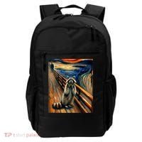 Expressionist Scream Raccoon Lovers | Artistic Raccoon Backpack thumb 0