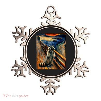 Expressionist Scream Raccoon Lovers | Artistic Raccoon Ornament