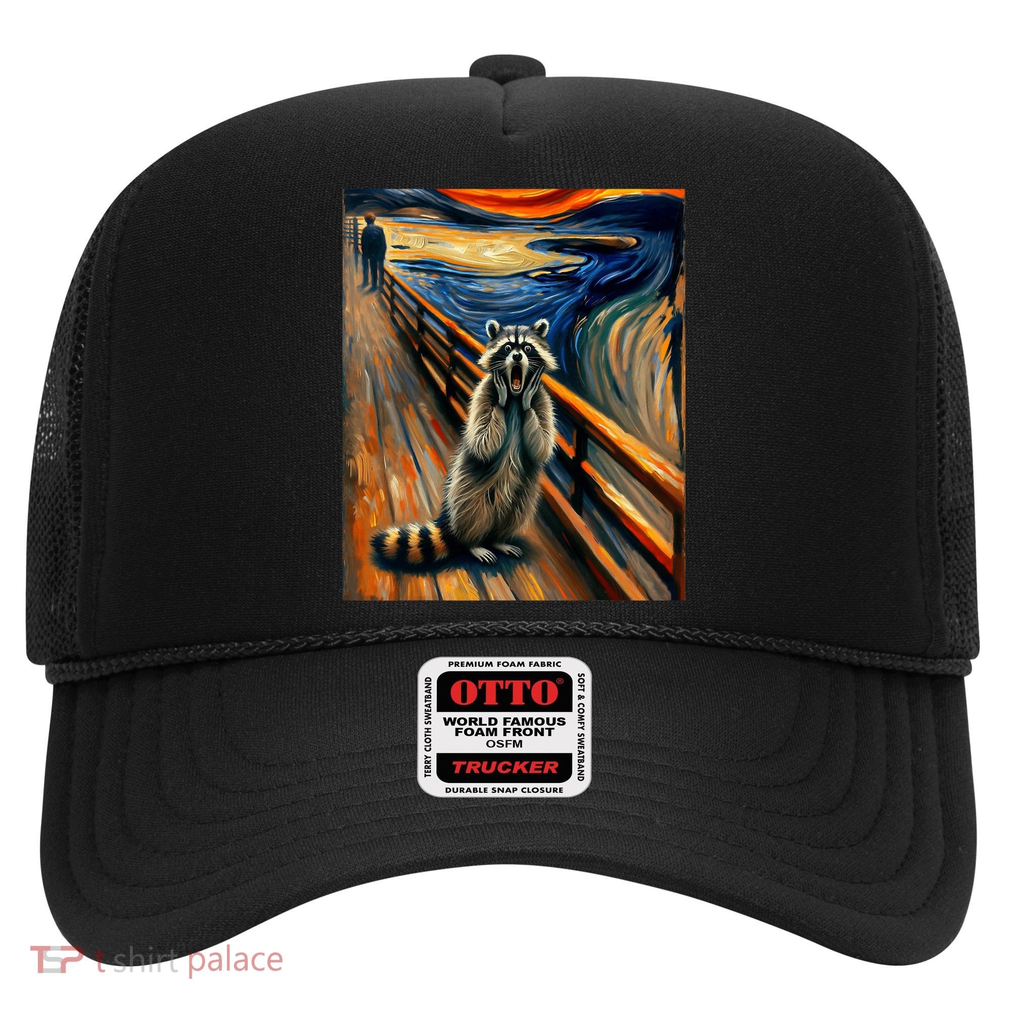 Expressionist Scream Raccoon Lovers | Artistic Raccoon Hat
