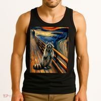 Expressionist Scream Raccoon Lovers | Artistic Raccoon Tank Top thumb 3