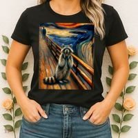 Expressionist Scream Raccoon Lovers | Artistic Raccoon Women's T-Shirt thumb 2