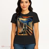 Expressionist Scream Raccoon Lovers | Artistic Raccoon Women's T-Shirt thumb 4