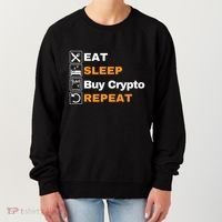 Eat Sleep Repeat Buy Crypto Bitcoin Blockchain Crypto Women's Sweatshirt thumb 0