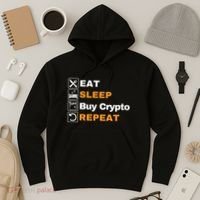 Eat Sleep Repeat Buy Crypto Bitcoin Blockchain Crypto Hoodie thumb 3