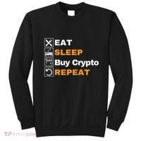 Eat Sleep Repeat Buy Crypto Bitcoin Blockchain Crypto Sweatshirt thumb 0