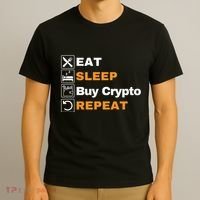 Eat Sleep Repeat Buy Crypto Bitcoin Blockchain Crypto T-Shirt thumb 3