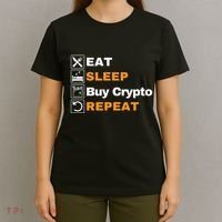 Eat Sleep Repeat Buy Crypto Bitcoin Blockchain Crypto T-Shirt thumb 4
