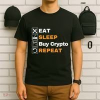 Eat Sleep Repeat Buy Crypto Bitcoin Blockchain Crypto T-Shirt thumb 6