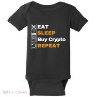 Eat Sleep Repeat Buy Crypto Bitcoin Blockchain Crypto Baby Bodysuit thumb 0