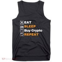 Eat Sleep Repeat Buy Crypto Bitcoin Blockchain Crypto Tank Top thumb 0
