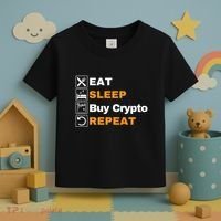 Eat Sleep Repeat Buy Crypto Bitcoin Blockchain Crypto Toddler T-Shirt thumb 3