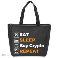 Eat Sleep Repeat Buy Crypto Bitcoin Blockchain Crypto Tote Bag thumb 0