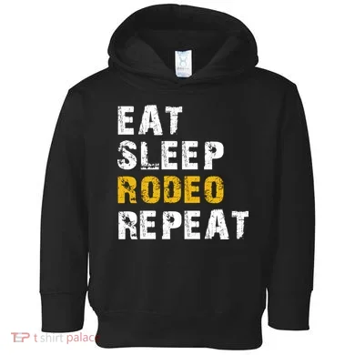 Eat Sleep Rodeo Repeat Toddler Hoodie
