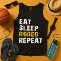 Eat Sleep Rodeo Repeat Tank Top thumb 4
