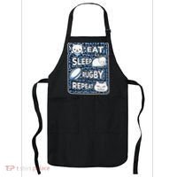 Eat Sleep Rugby Repeat Rugby Lover Outfit Apron thumb 0