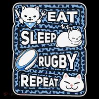 Eat Sleep Rugby Repeat Rugby Lover Outfit Coffee Mug thumb 5