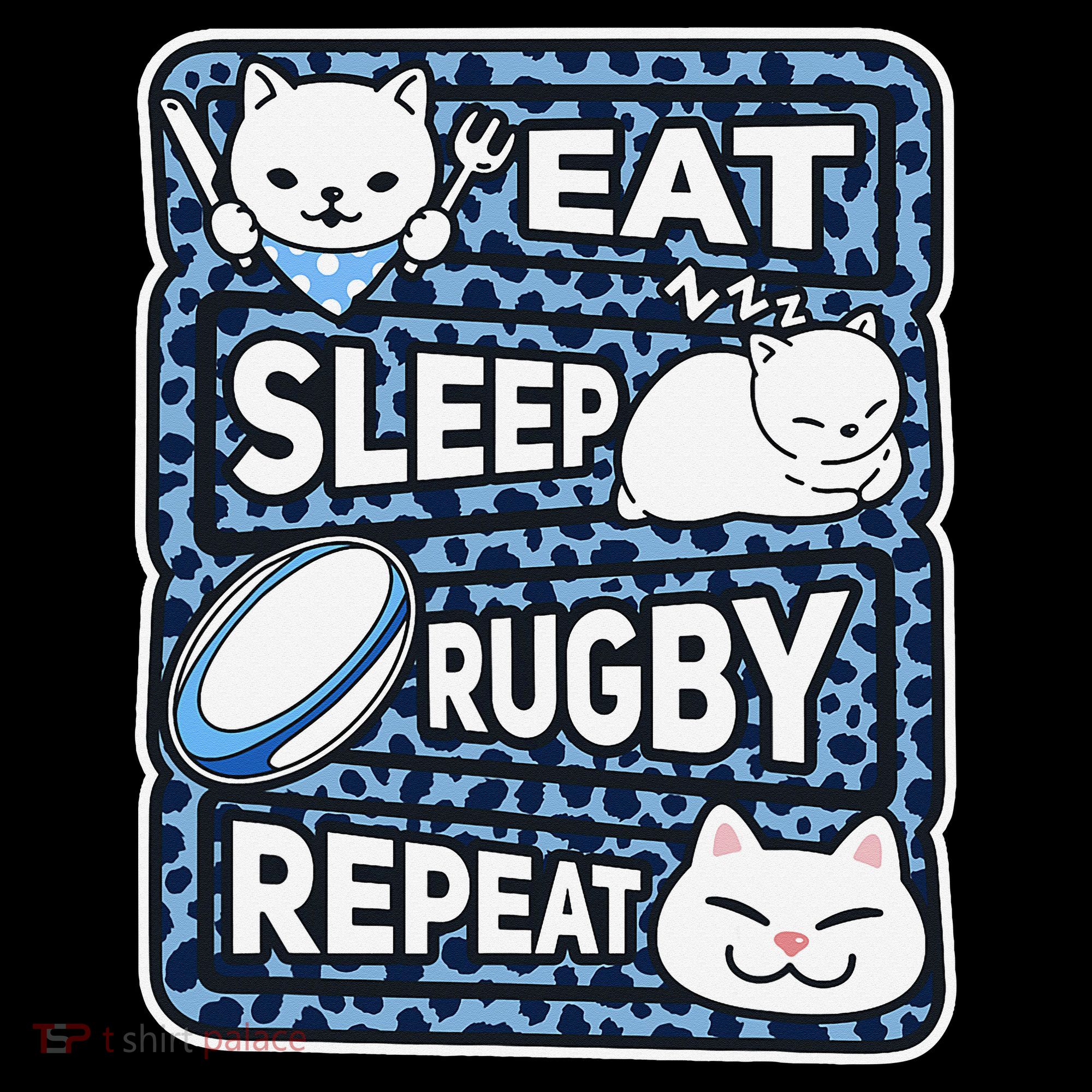 Eat Sleep Rugby Repeat Rugby Lover Outfit Coffee Mug
