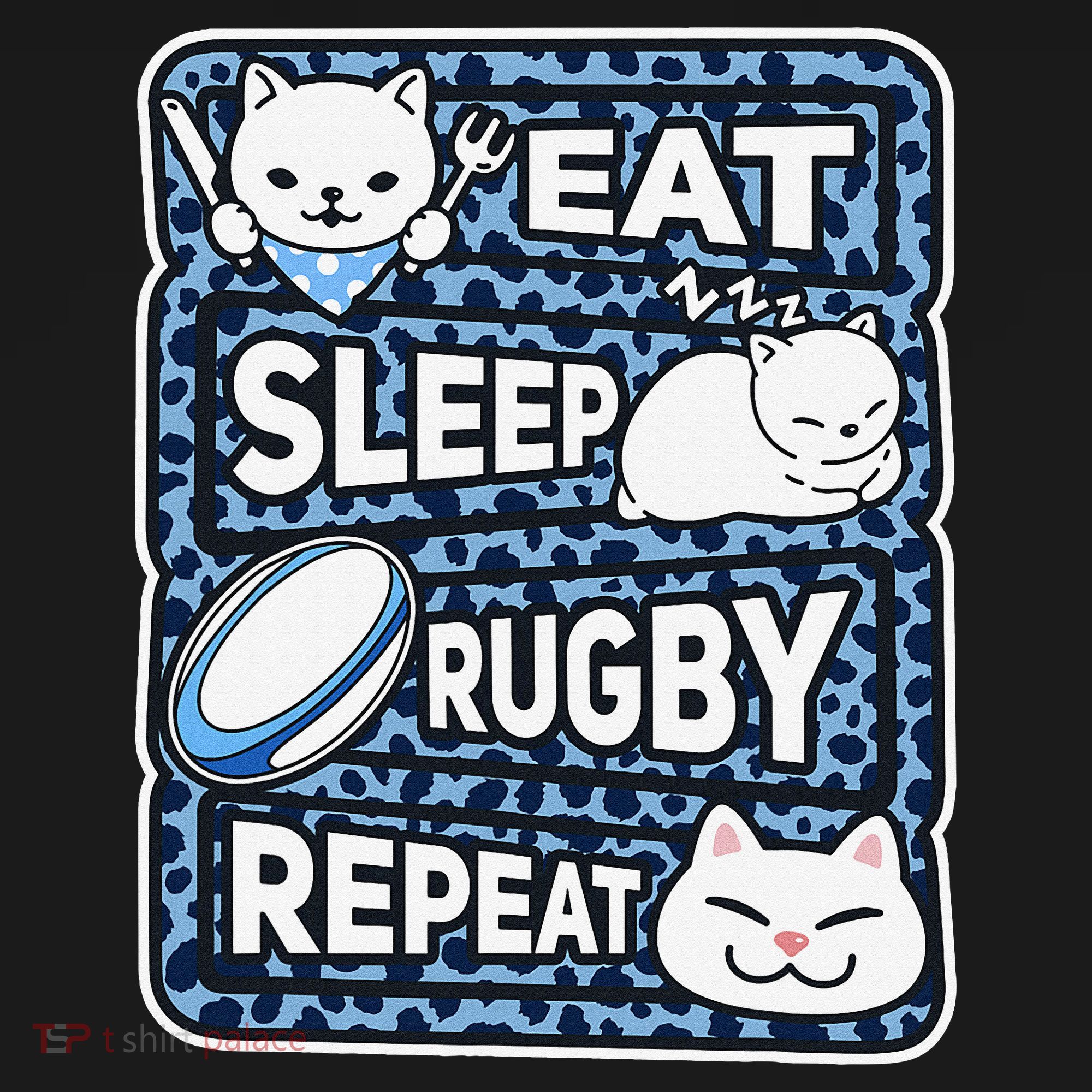 Eat Sleep Rugby Repeat Rugby Lover Outfit Women's Hoodie