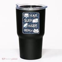Eat Sleep Rugby Repeat Rugby Lover Outfit Tumbler thumb 0
