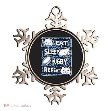 Eat Sleep Rugby Repeat Rugby Lover Outfit Ornament