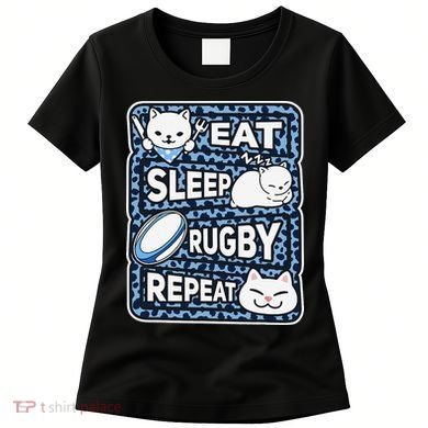 Eat Sleep Rugby Repeat Rugby Lover Outfit Women's T-Shirt
