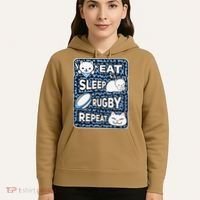 Eat Sleep Rugby Repeat Rugby Lover Outfit Hoodie thumb 5