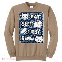 Eat Sleep Rugby Repeat Rugby Lover Outfit Sweatshirt thumb 0