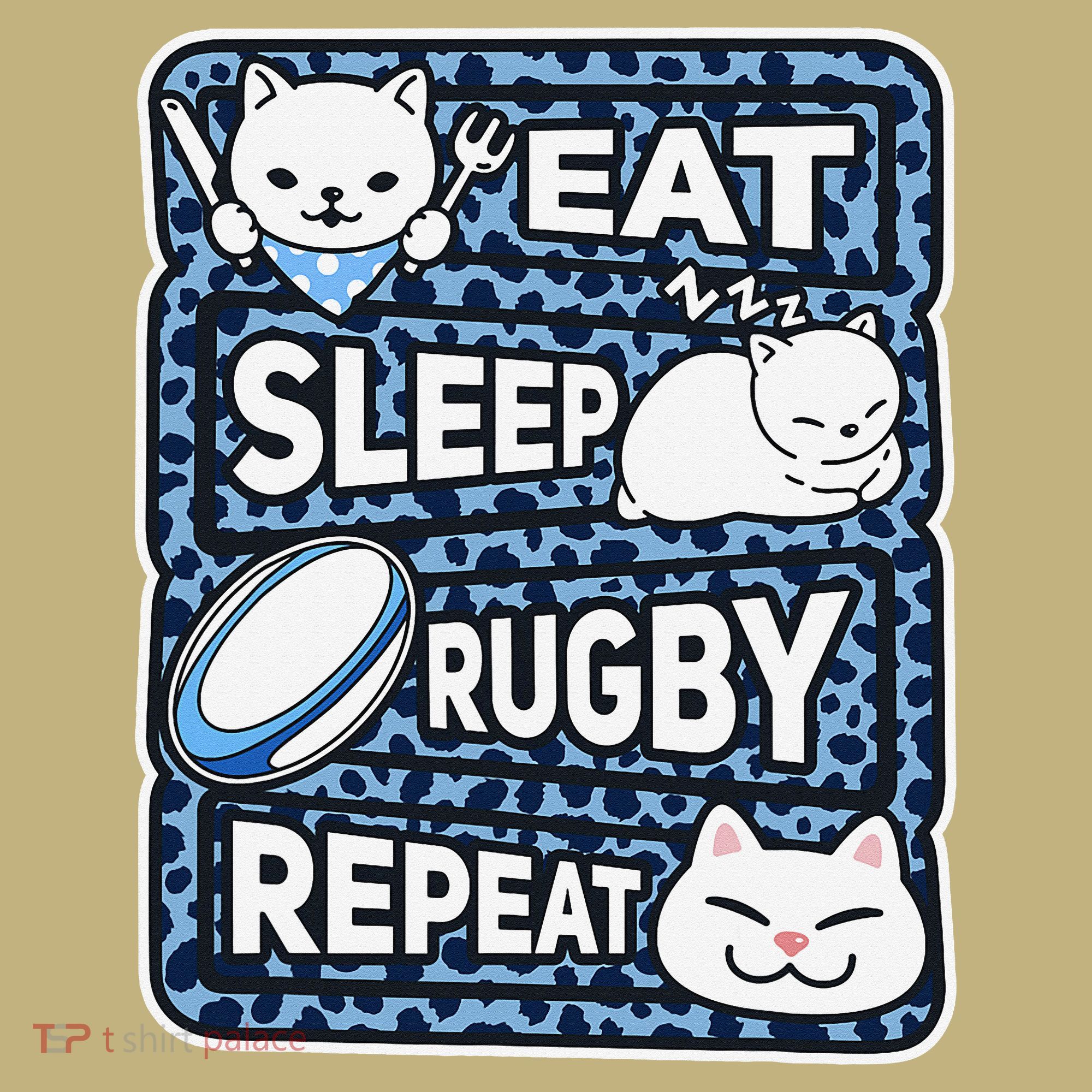Eat Sleep Rugby Repeat Rugby Lover Outfit T-Shirt