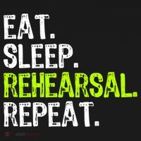 Eat Sleep Rehearsal Repeat Theatre Actor Theater Funny Gift Ornament thumb 1