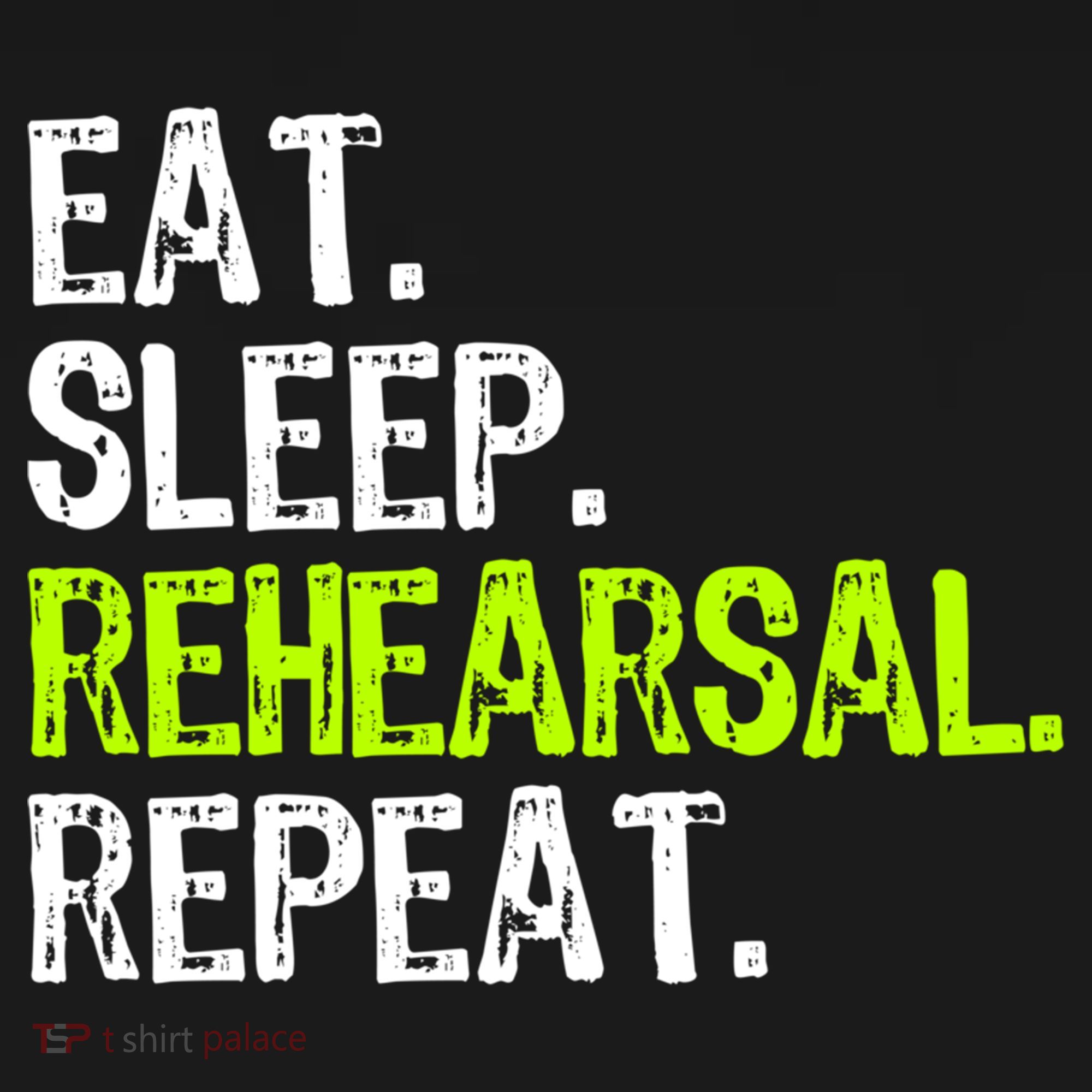 Eat Sleep Rehearsal Repeat Theatre Actor Theater Funny Gift Ornament