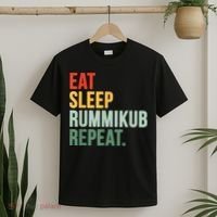 Eat Sleep Rummikub Repeat Multicolored Font T-Shirt thumb 2