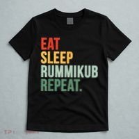 Eat Sleep Rummikub Repeat Multicolored Font T-Shirt thumb 5