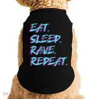 Eat Sleep Rave Repeat Doggie Tank thumb 0