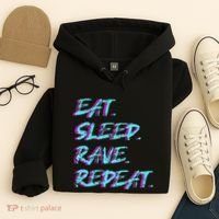 Eat Sleep Rave Repeat Hoodie thumb 4