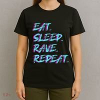 Eat Sleep Rave Repeat T-Shirt thumb 4