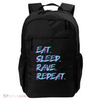 Eat Sleep Rave Repeat Backpack thumb 0